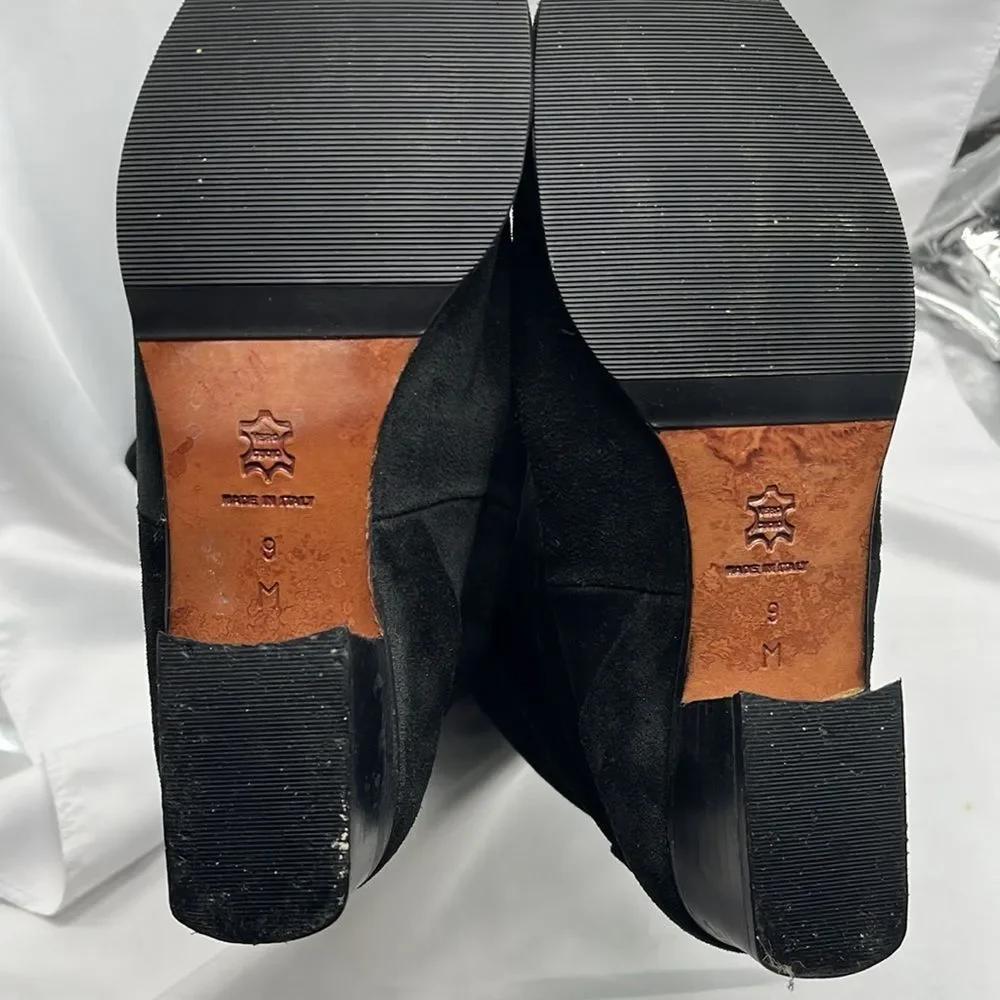 Vintage Black Suede Roberto Vianni for Neiman Marcus Over the Knee Boots